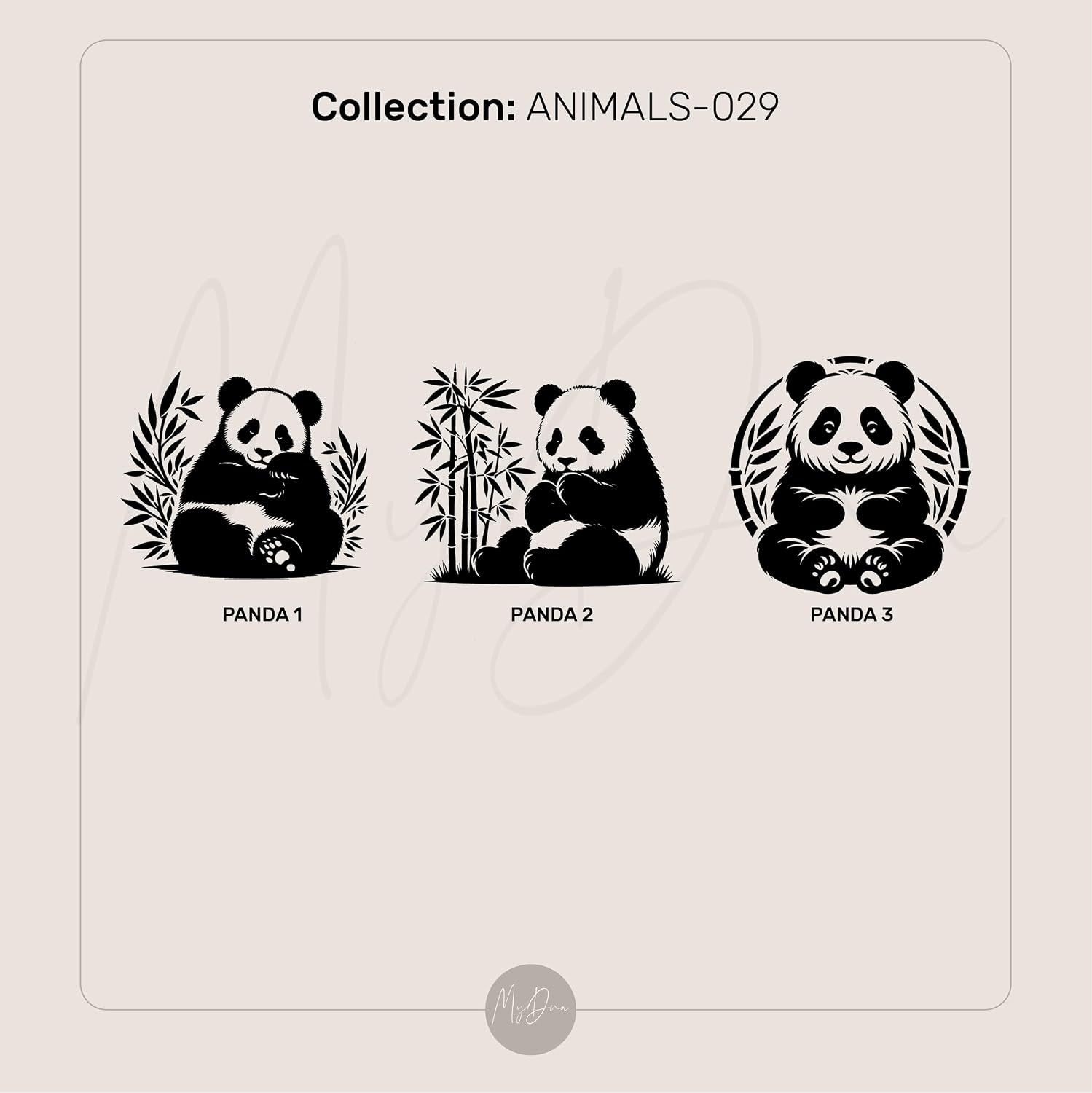 Engraved Panda Signet - Customized Personalized Bold Statement Ring