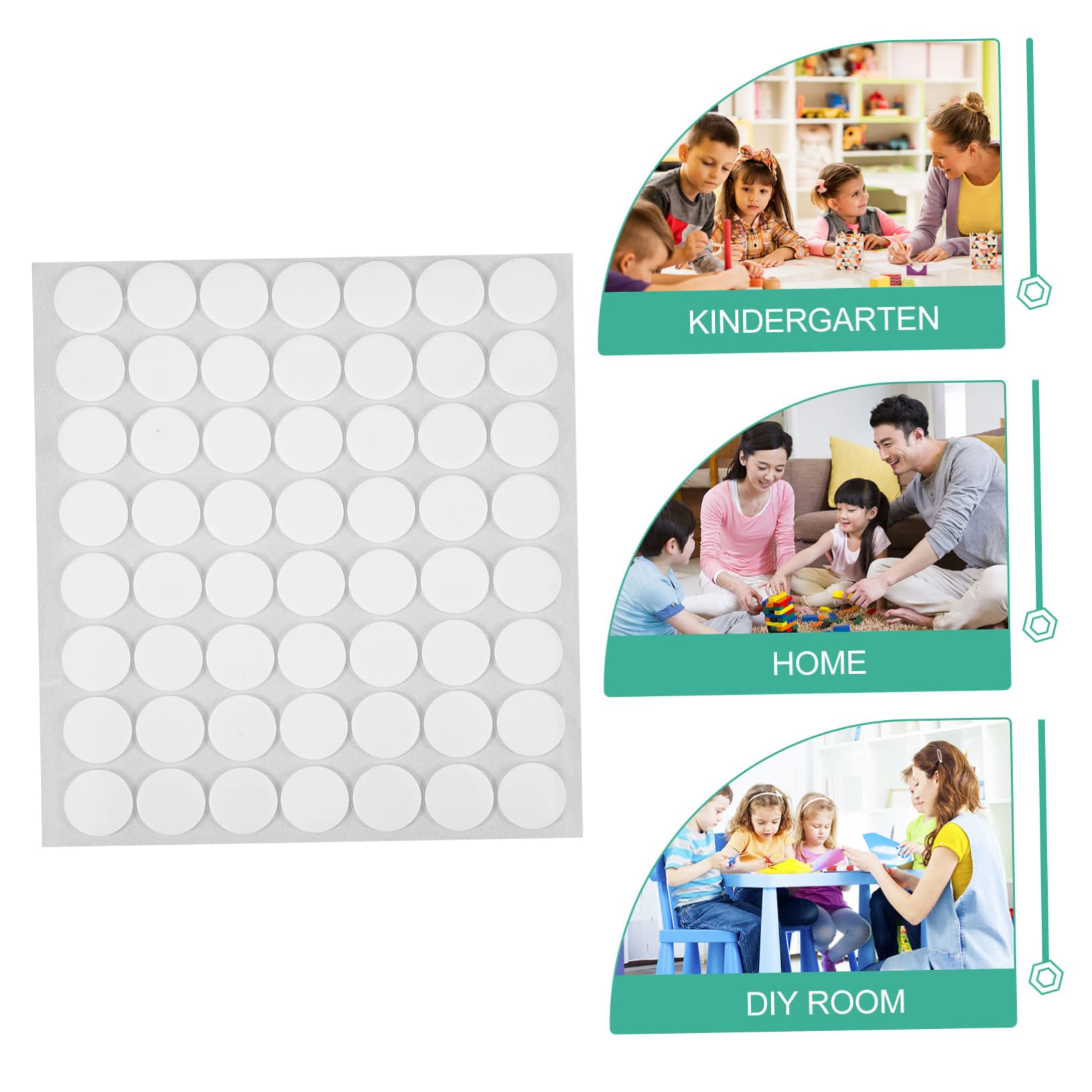 Ciieeo 54blätter Runde Doppelseitige Klebepunkte Selbstklebende Aufkleber Für Bastelprojekte Für Karten Scrapbooking Und Dekorationen