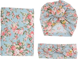 Toddmomy 1 Conjunto De Chapéu De Pano Embrulhado Saco De Dormir Para Criança Recém-Nascido Swaddle Cobertor Premium Swaddle Bebê Wrap Swaddle Infantil Wrap Recém-Nascido Cobertor De