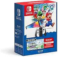 Nintendo, Console, Switch Oled + Super Mario Bros. Wonder + 12 Meses Assinatura Nintendo Switch Online