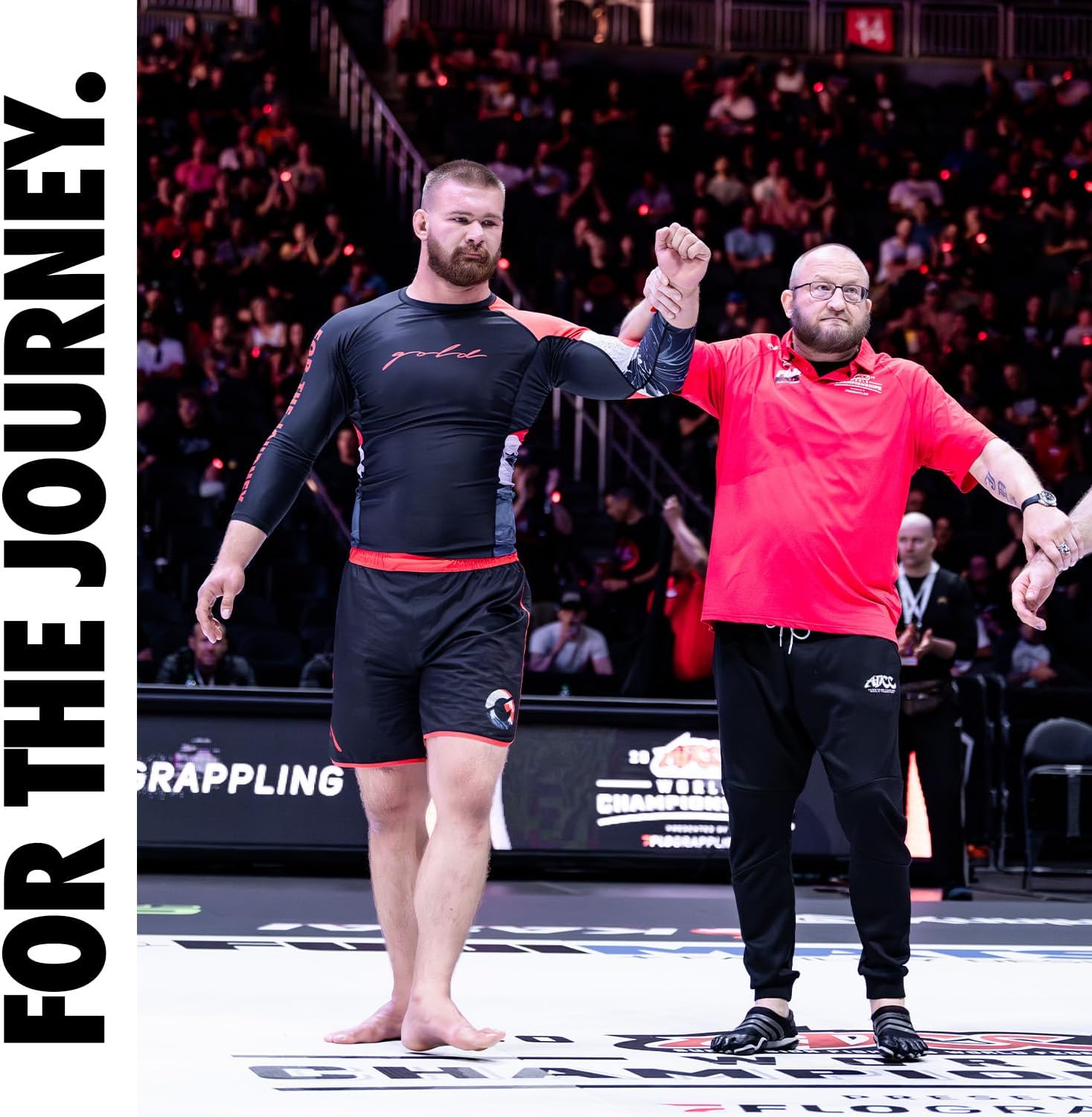 Gold BJJ The Wave Rash Guard - 3/4 Sleeve No-Gi and Gi Jiu Jitsu Rashguard - Image 4