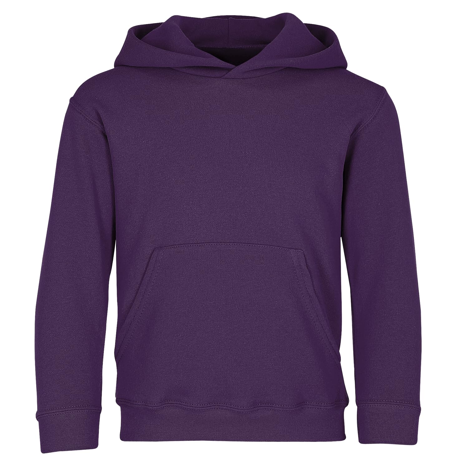 Fruit of the Loom Children’s Hooded Sweatshirt, Purple, 12-13 Years