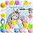 POKONBOY 30 PCS Squishies Mochi Toys, Mini Kawaii Squishy Animals Squeeze Stress Relief Toys Easter Basket Stuffers Party Favors Easter Egg Filler for Kids