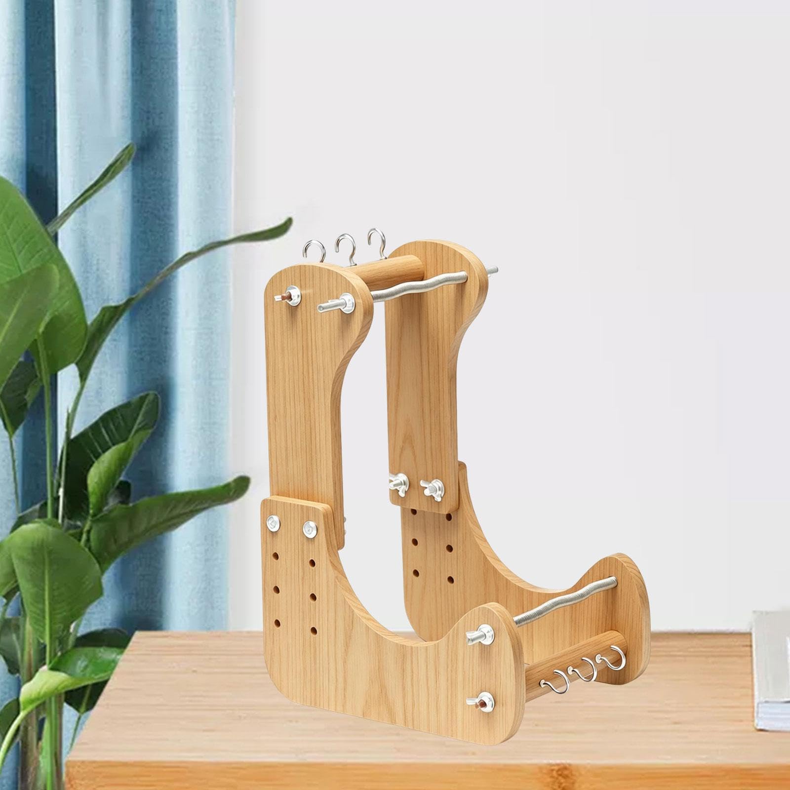 Métier à Tisser Perles en Bois, 4 Largeurs Réglable, Support Tissage Vertical ou Plat, Machine à Tricoter Perles à La Main, Outil de Création de Bijoux, Outil Manuel pour Débutant ou Expert