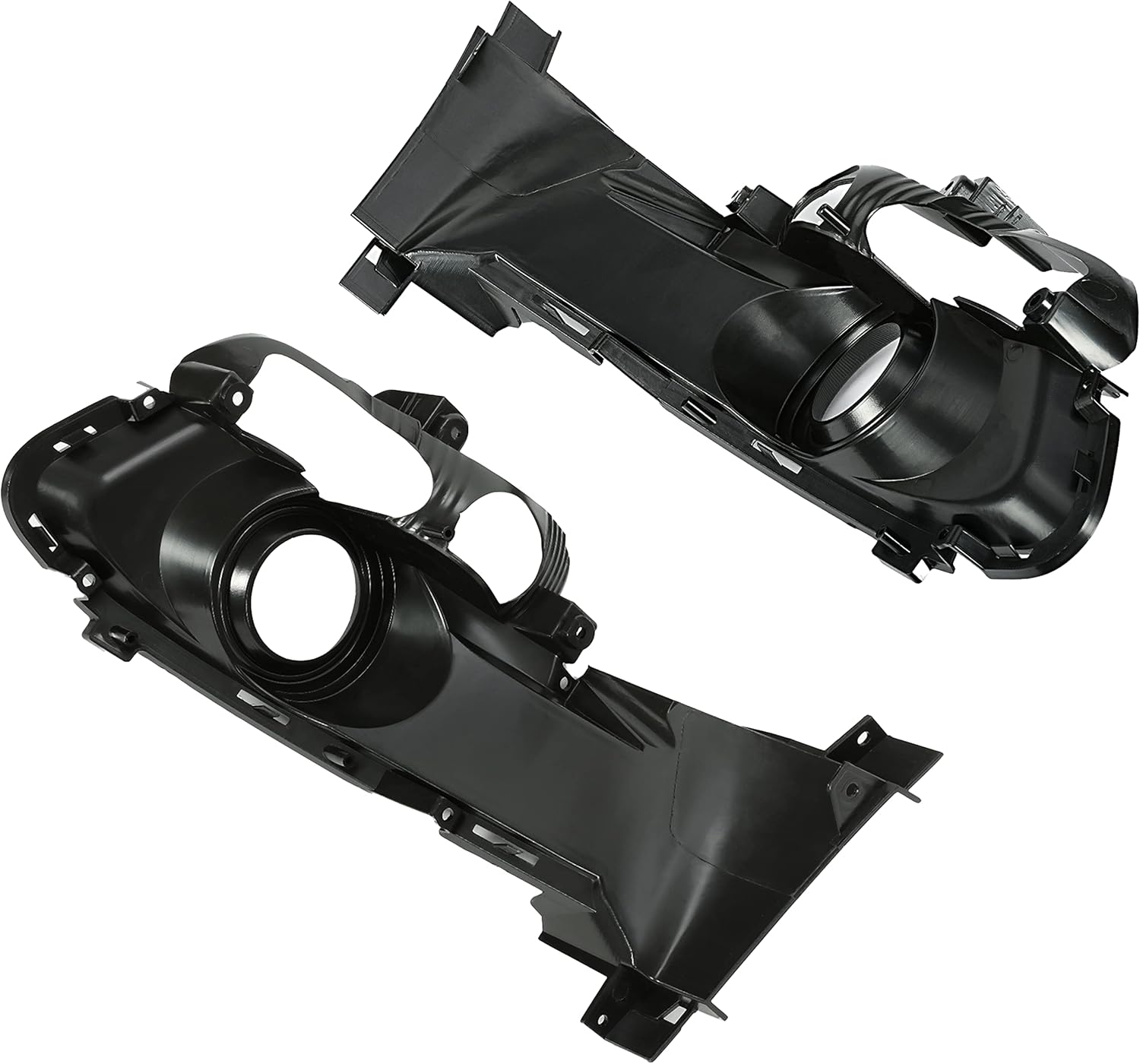 HECASA Fog Light Cover Compatible with 2015-2017 Ford Mustang EcoBoost Premium GT Premium V6 Replacement for FO1038154 FO1039154 Fog Light Opening Trim Bezel W/O Fog Lamps Driver & Passenger Side