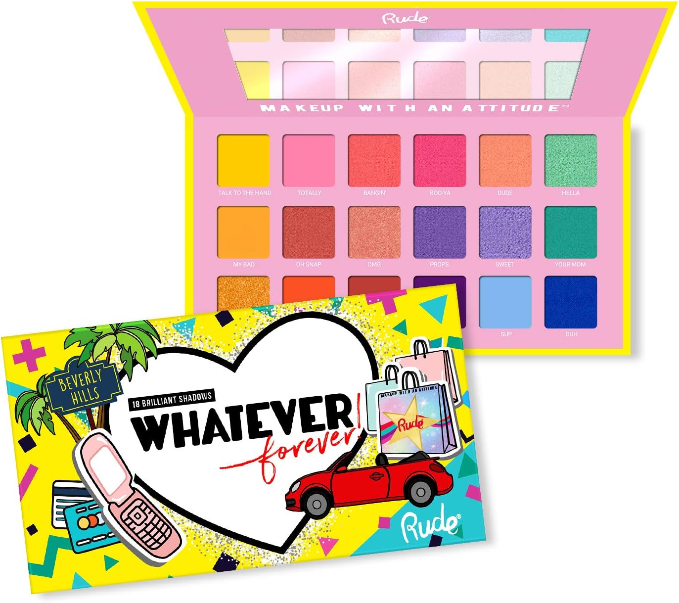 Rude Cosmetics Whatever Forever 18 Eyeshadow Palette