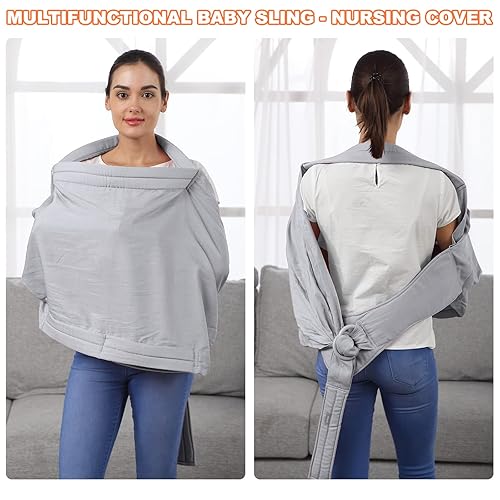 Miniatura 4 de Portabebés con anillo para bebés, portabebés para recién nacidos a niños pequeños, ergonómico y cómodo para bebés recién nacidos, suave y ajustable