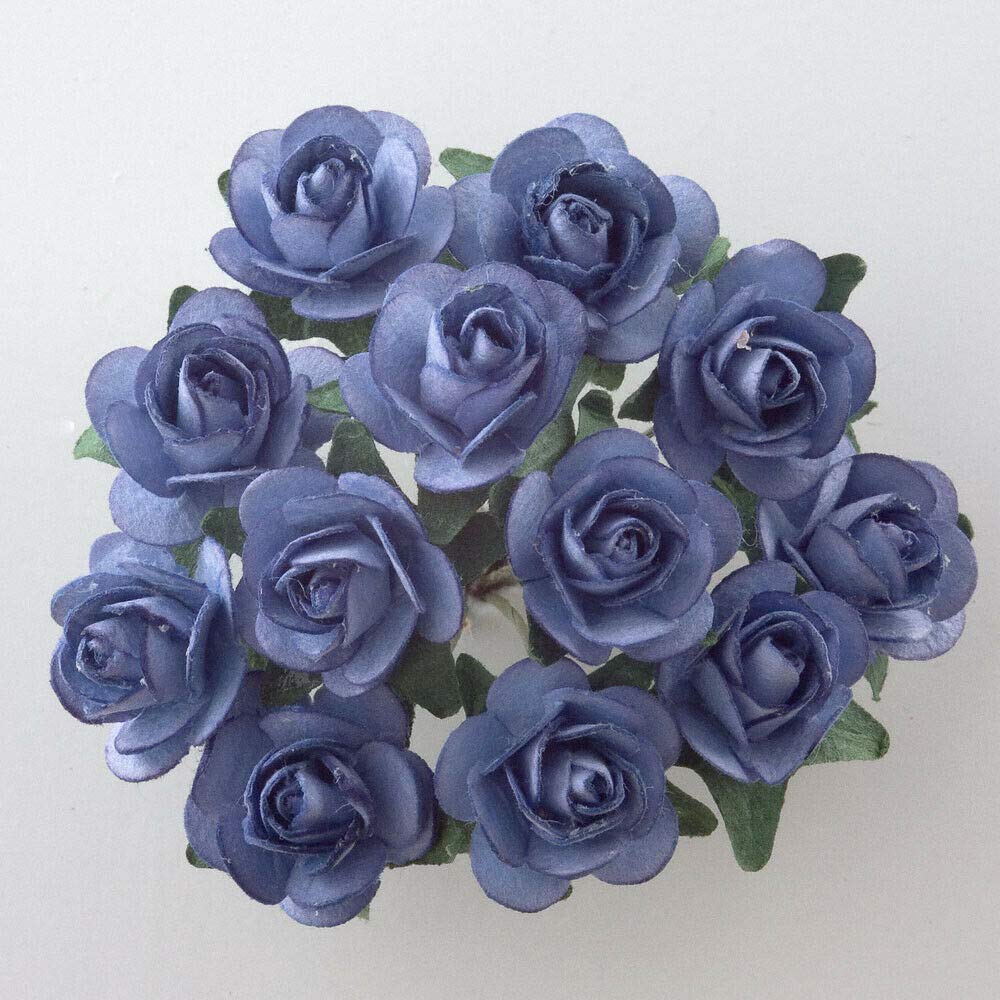 HoitoDeals Miniature Mulberry Paper Rose Flower For Cards Scrapbooking Decoration