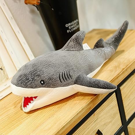 Amazon Co Jp 鮫 ぬいぐるみ 大きな目 ウミガメ おもちゃ 緑色 玩具 かわいい 可愛い 抱き枕 大きいサイズ 小さいサイズ クッション 動物ぬいぐるみ ふわふわ 置物 子供のプレゼント グレー 105cm マスコット お誕生日 ギフト サメ 抱きまくら おもちゃ