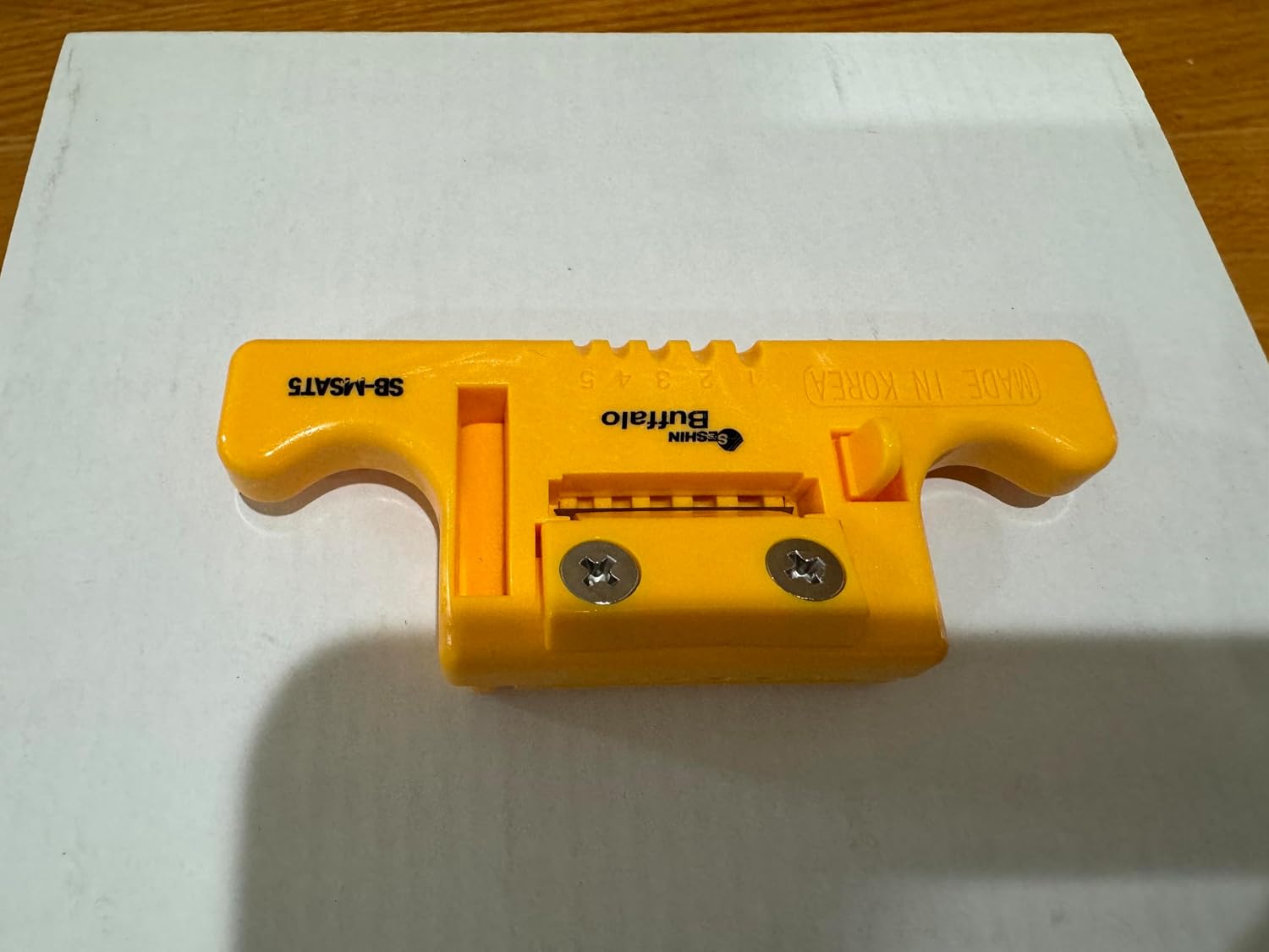 Generic MSAT Cable Splicing Tool, 5 Buffer Tube Shaver, Safe for Technicians/Electricians, 1.36 oz, Portable, Yellow, C220-6200