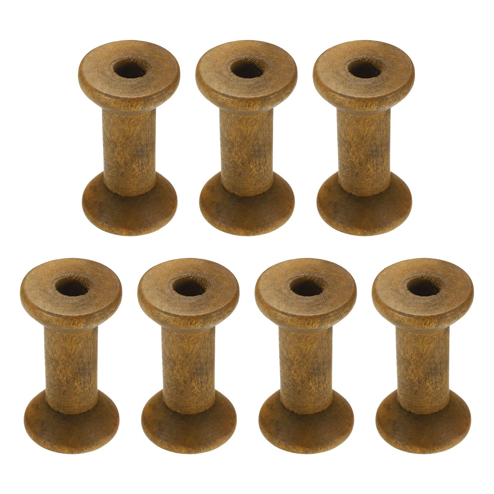 Carretes de madera para hilos de coser y bordado, bobinas vacías para manualidades de 0.8x1.57"