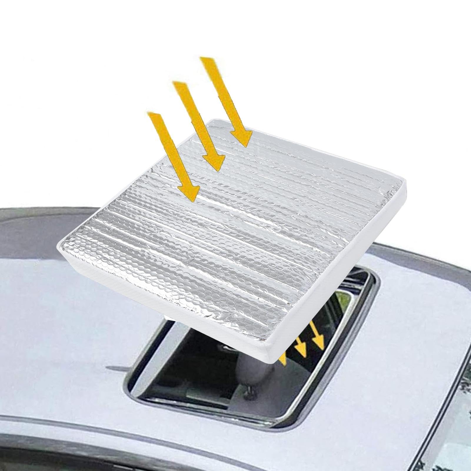 Couverture De Lucarne De Toit Ouvrant De Camping-Car - Isolateur De Lucarne, Isolant De Lucarne De Camping-Car | Abat-Jour pour Lucarne De Camping-Car, Pare-Soleil Réfléchissant pour Fenêtre, Rideaux