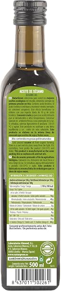 NaturGreen Aceite de Sésamo, 500ml (Bio) - 2