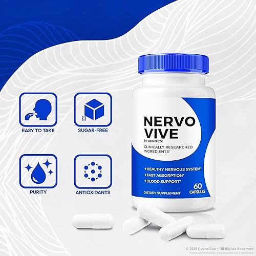 Miniatura 5 de NervoVive - Fórmula original de apoyo para la salud nerviosa Nervo Vive, cuidado total de los nervios con ingredientes naturales para comodidad y