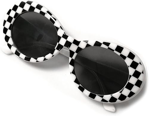 Miniatura 3 de JUSLINK Gafas de sol retro retro retro retro del marco grueso de la MOD de la lente redonda Clout Gafas de sol