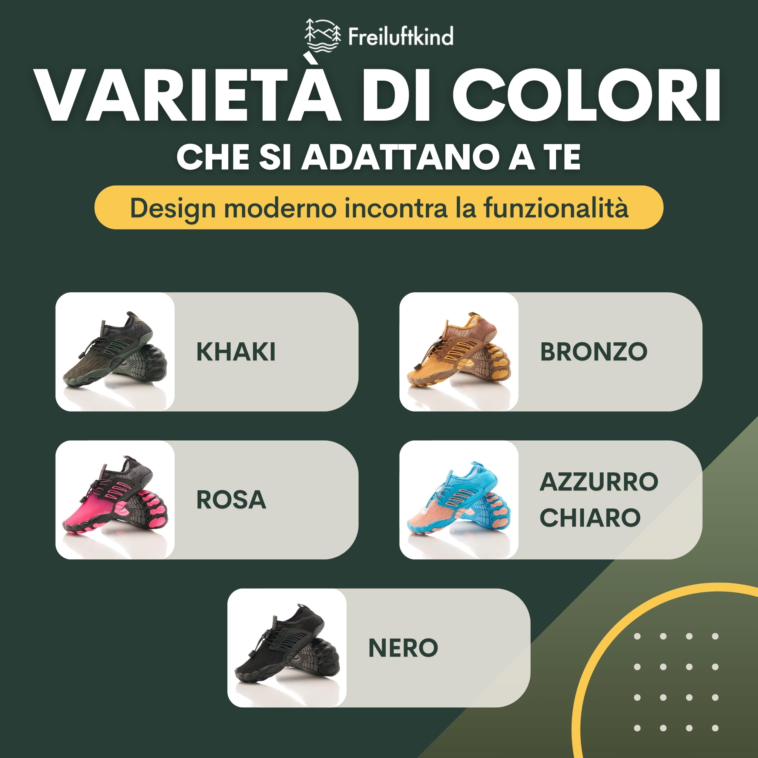 Freiluftkind Tokai Barefoot Shoes Antiscivolo – Il Scarpe Barefoot Perfetto per la Tua Avventura – Scarpe Barefoot Uomo e Donna