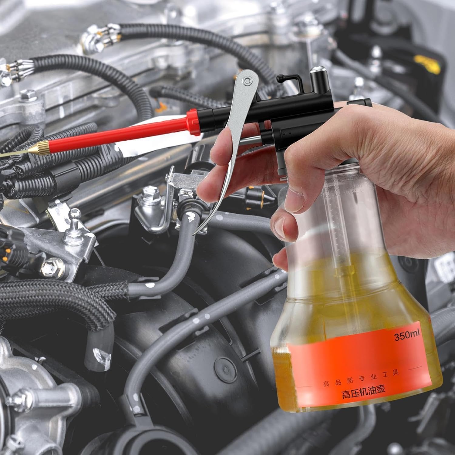 Oil Can Dispenser Straight Spout Lube