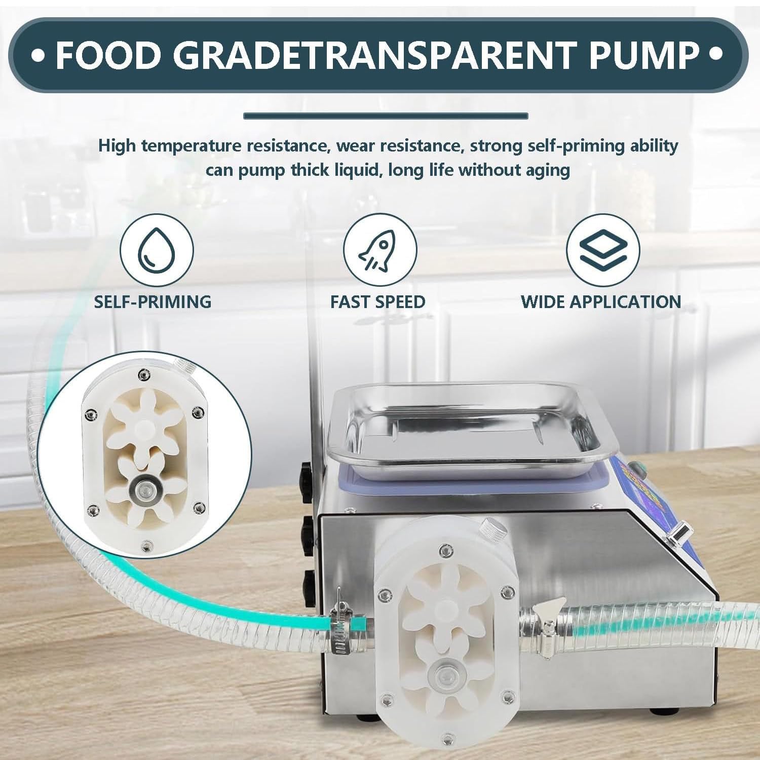 Máquina automática de llenado de líquidos para líquidos viscosos, llenadora de botellas eficiente con funcionamiento simple, ideal para envasado de miel y aceite