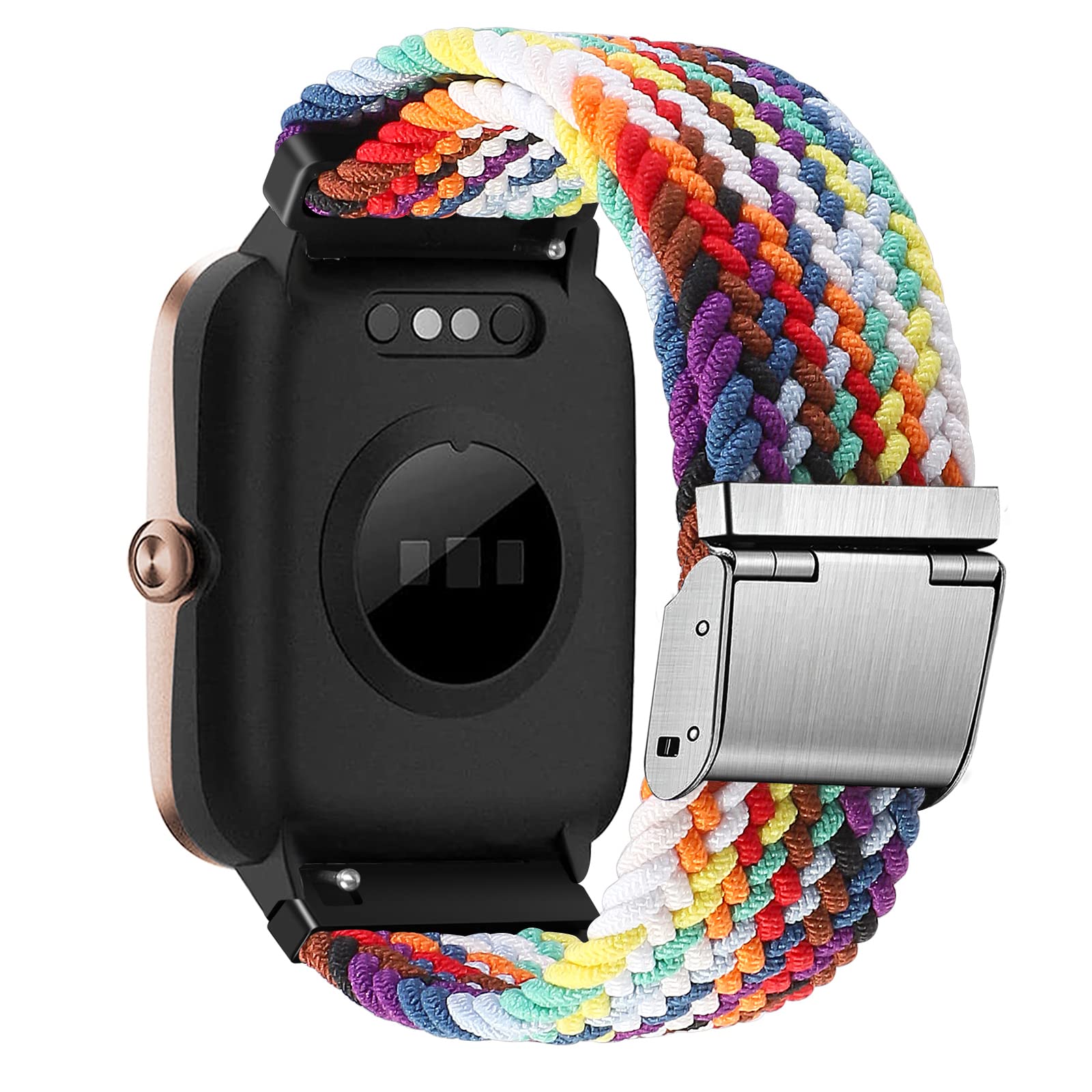 Cinturino per Amazfit Active, 20mm Sport Nylon Ricambio Elastica Cinturini per Amazfit GTS, GTS 4 Mini, GTS 4, GTS 3, GTS 2, GTS 2 Mini, GTR Mini, Amazfit Bip, Bip U, Bip U Pro, Bip 3, Bip 3 Pro