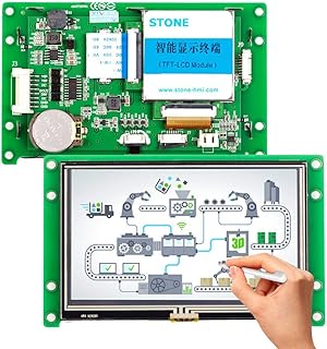 Wbudowany 4,3 cala TFT LCD panel o wysokiej jasności i interfejs RS232/RS485/TTL do urządzeń automatyzujących