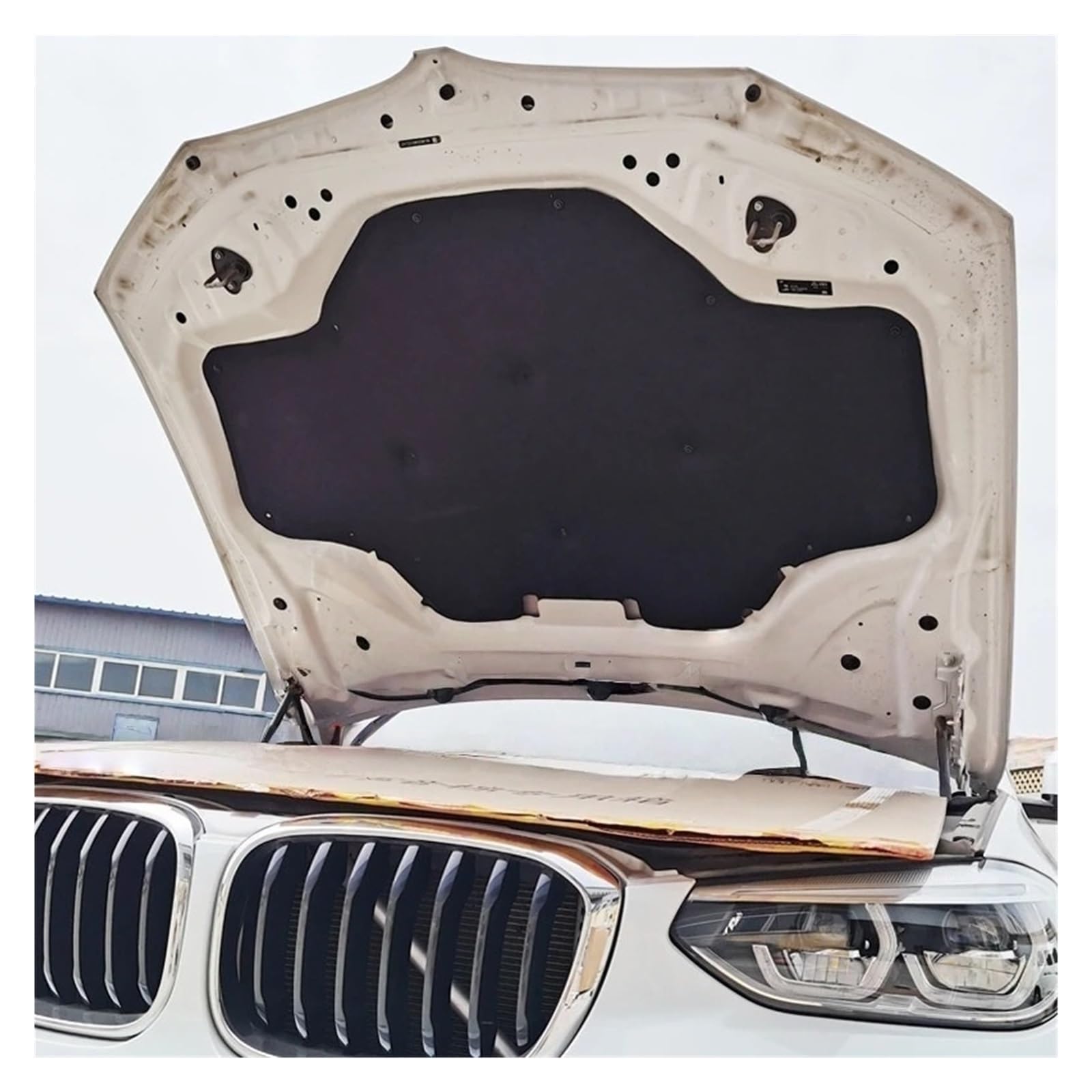 Front Hood Engine Firewall Car Front Engine Hood Sound Heat Sound Insulation Cotton Pad Soundproof Mat for X3 G01 for X4 G02 2018-2025