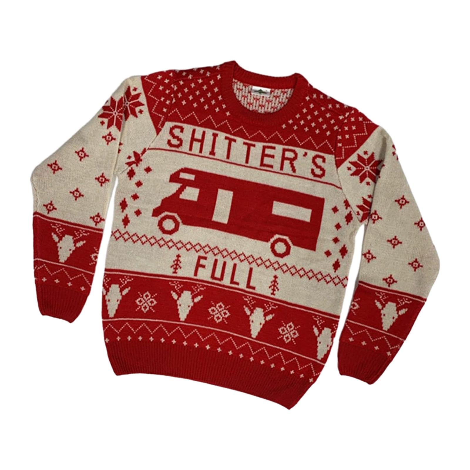 Christmas Sweater Warm Christmas Pattern Pullover for Party Festive Holiday XL-image-43