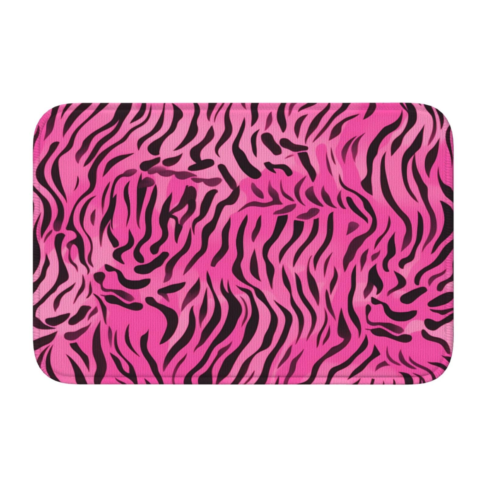 Tapis de sol zèbre et léopard 101x152 cm JKIEGOQ antidérapant et facile à nettoyer pour salon