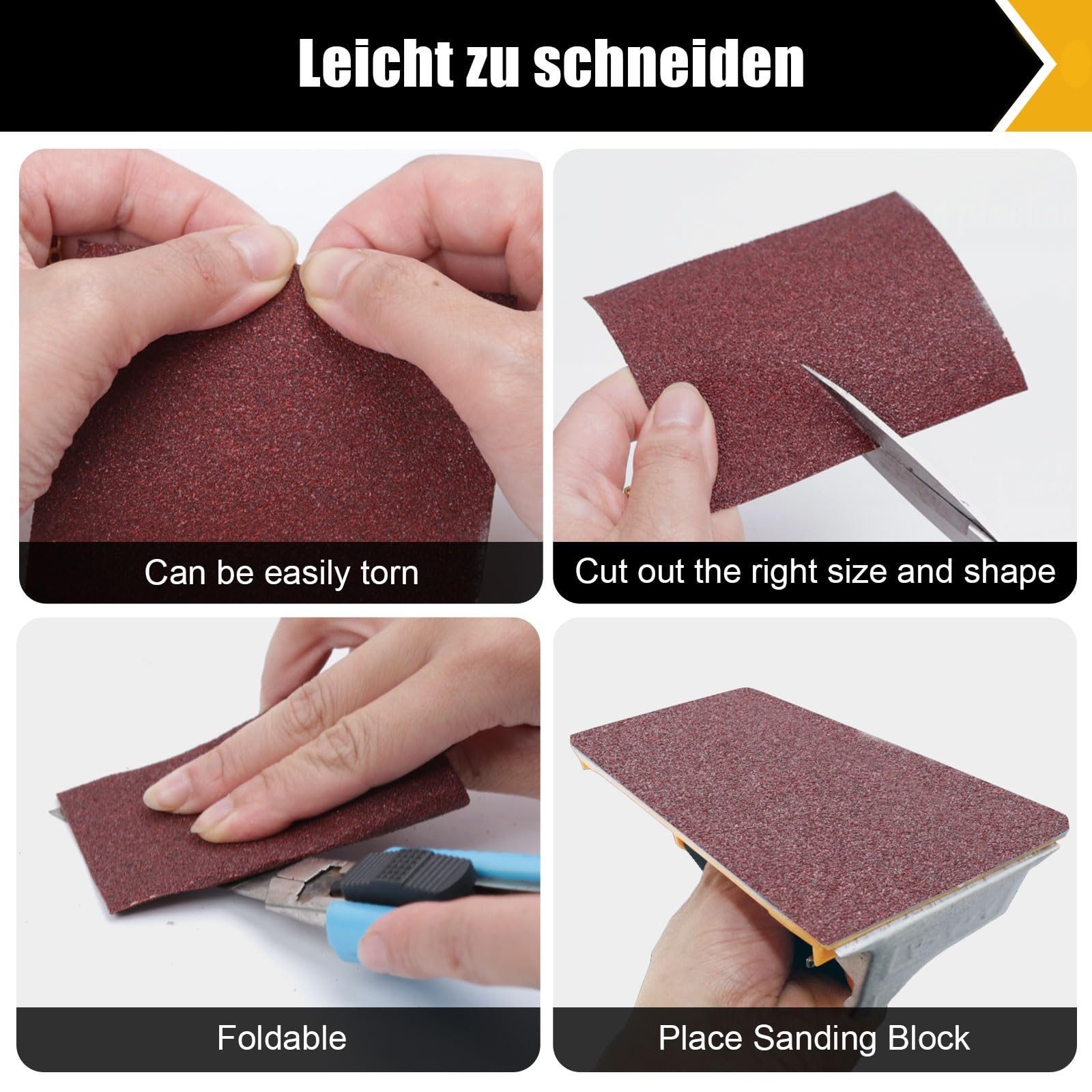 Set 5 Rotoli Carta Vetrata S&R - 5m X 93mm, Grana 60/80/120/180/240 - Foto 7