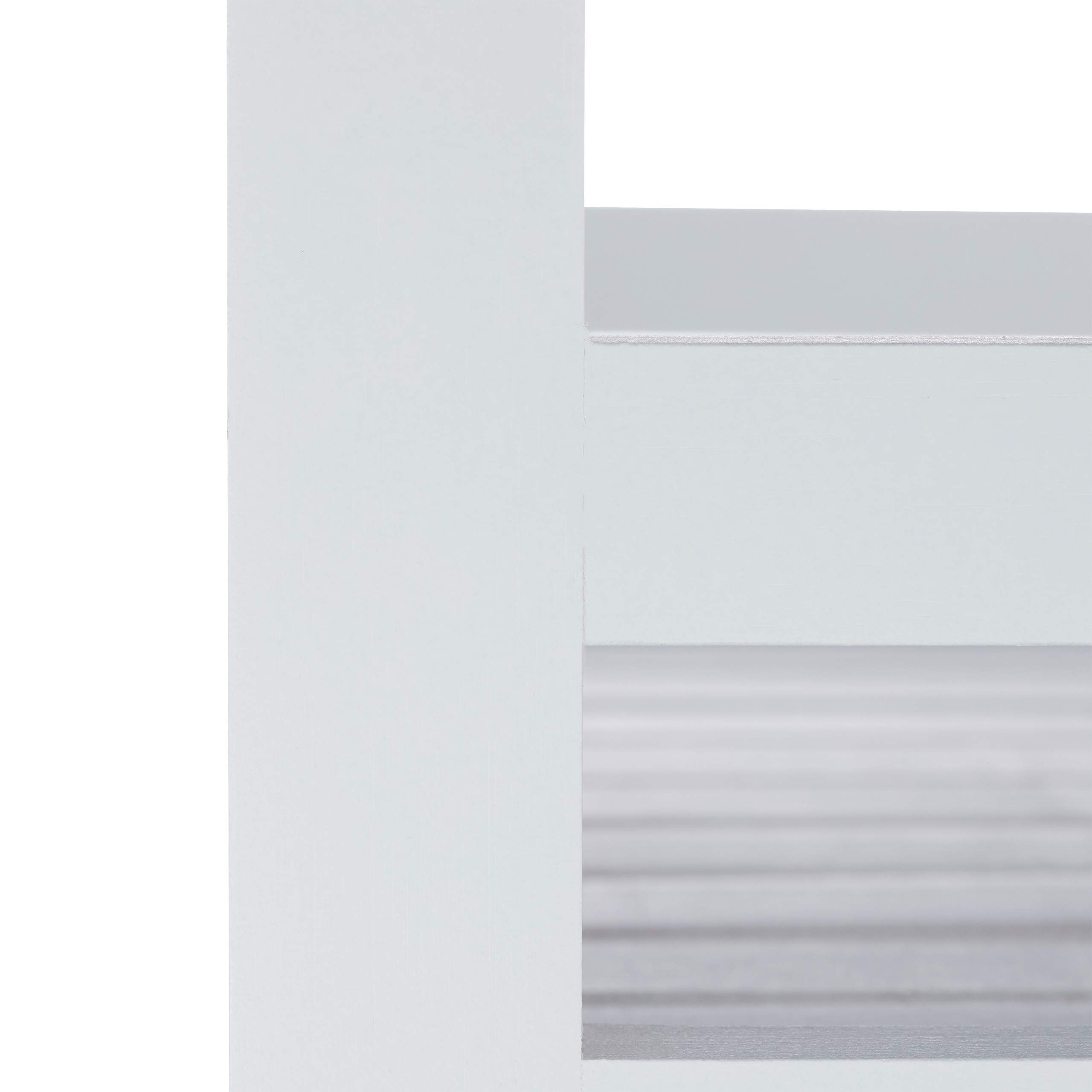 Relaxdays, blanc Desserte de Cuisine Bambou, 3 étages, chariot de service, Roulette 360°, HxlxP 76,5 x 46 x 38 cm, inox, plastique