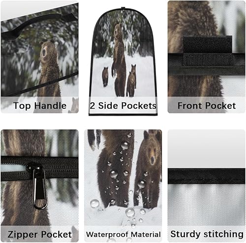 Miniatura 3 de Grizzly Bear - Cubierta para mezclador de cocina compatible con 6-8 cuartos de galón, cubierta para batidora de pie para cabezal inclinable y