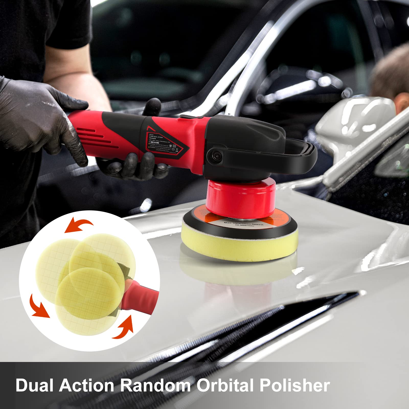 Buy AVID POWER Buffer Polisher, 5inch/6inch Dual Action/DA Polisher