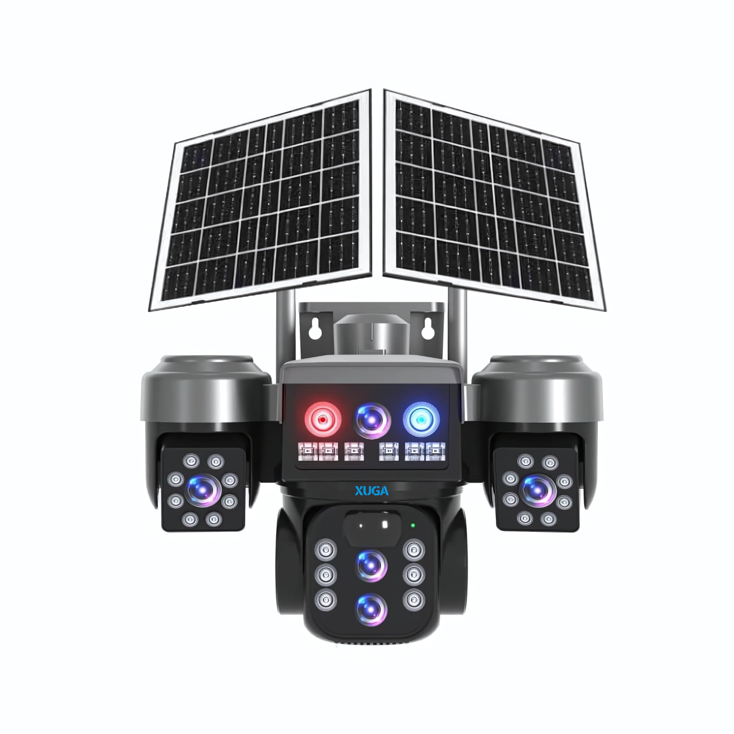 XUGA - Cybernautt X10T-S 12MP 3 Lens PTZ Solar 4G Sim Outdoor CCTV Camera with 3 View | 360° | Night Vision | Motion Detection| 10X Optical Zoom | RGB Light | Dual Solar Panel | Use Air-tel 4G Sim-image-39