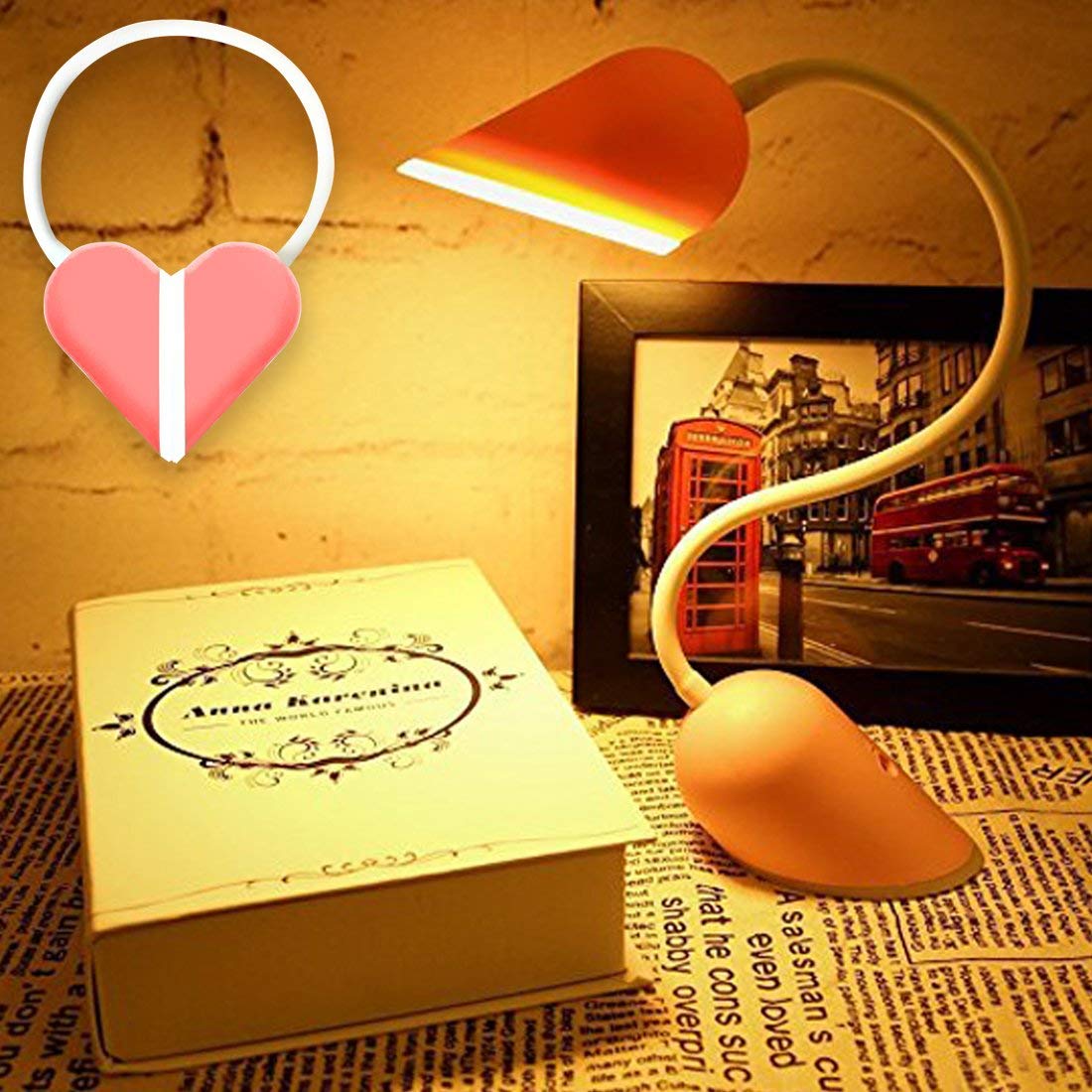 BonZeal Christmas Gifts for Boyfriend Girlfriend Love Lamp Birthday Gift for Him Her Men Women LED Twistable Night Lamp Dimmable Touch Light Secret Santa Gifts for Friends