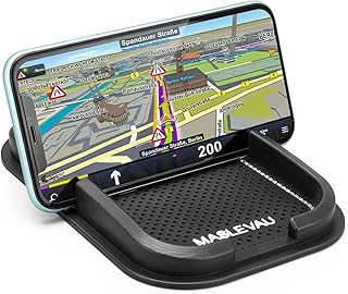 Anti Slip Pad Phone Holder for Car, Reusable Anti Slip Dashboard Pad with Heat Resistant and Damage Free Sticky Silicone Pads for Sunglasses, Keys, Coins,Card and More (MAS02)