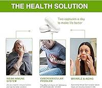 Vista 4 de solodate Spermidine Wheat Germ Extract Capsules, Spermidine Supplements 1500mg Potent Formula with Zinc for Antioxidant and Healthy Aging, Cell