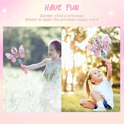 Miniatura 6 de Juguetes de princesa para niñas Varitas mágicas con luz LED intermitente para disfrazarse, regalos de cumpleaños geniales para niñas de 6, 7, 8, 9,
