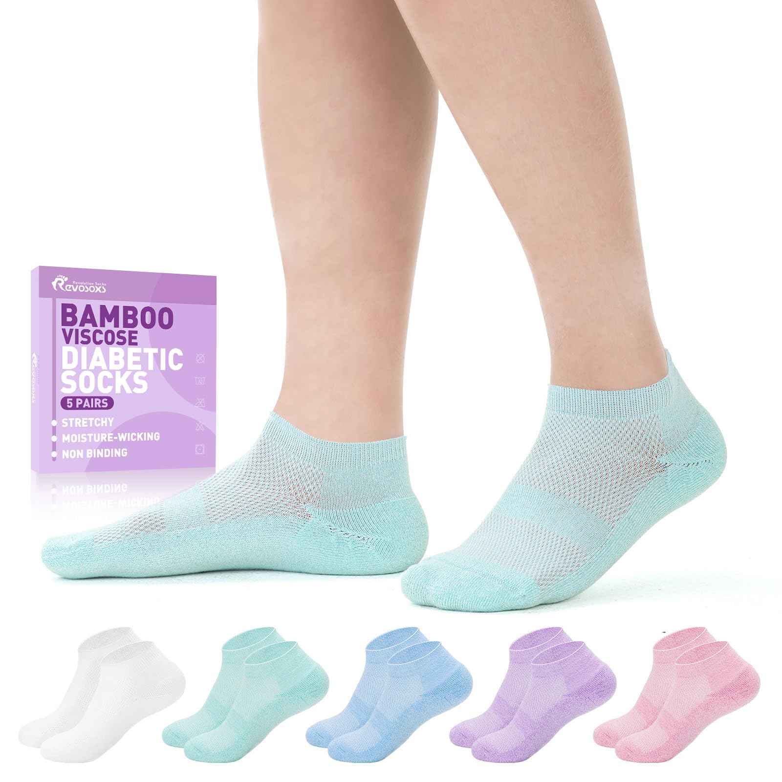Revosoxs Diabetic Bamboo Socks