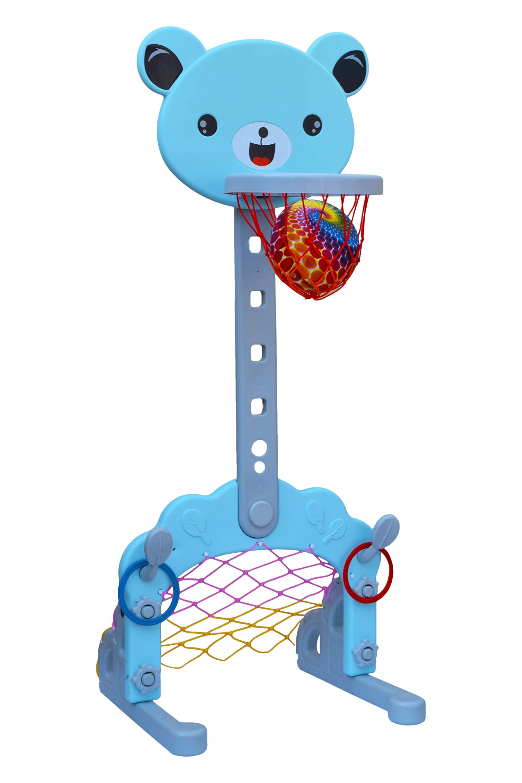 eHomeKart Basketball Toy Set - 3 in 1 Multi Activity Play Centre - Basketball, Football Gate & Ring Hoopla - Age 1-5 Years, 5 Height Adjustable Settings - Perfect Toys for Indoor & Outdoor (Teddy) (B08LBL84K8) Amazon Price History, Amazon Price Tracker