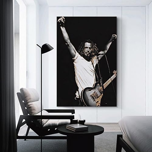 Miniatura 3 de ZUGANGS Chris Cornell - Póster de cantante para pared, pintura para decoración del hogar, dormitorio, póster decorativo para pared, 16 x 24 pulgadas
