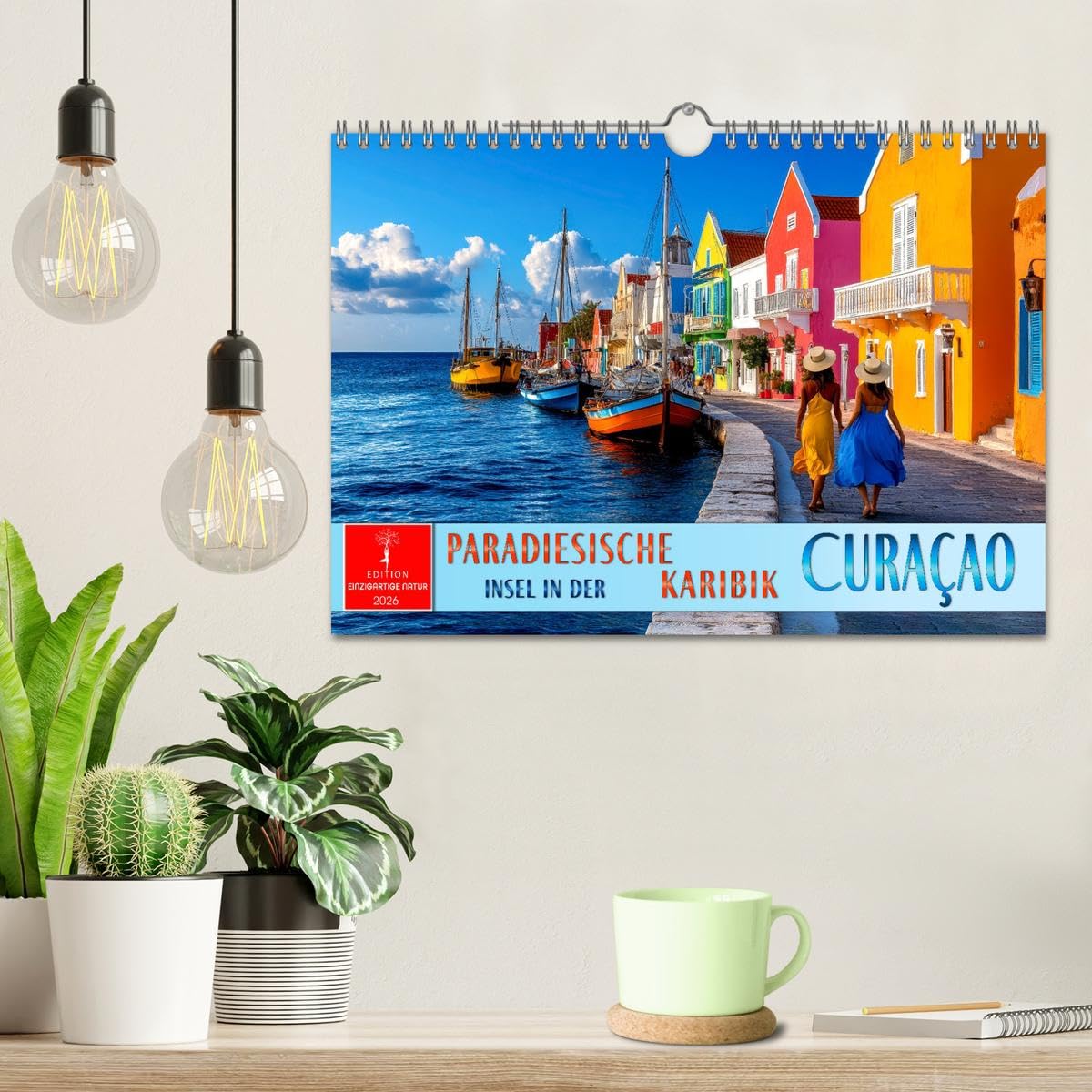 Curaçao - paradiesische Insel in der Karibik (Wandkalender 2026 DIN A4 quer), CALVENDO Monatskalender: Balsam für die Seele - Sonne, Strand, Meer, Willemstad.