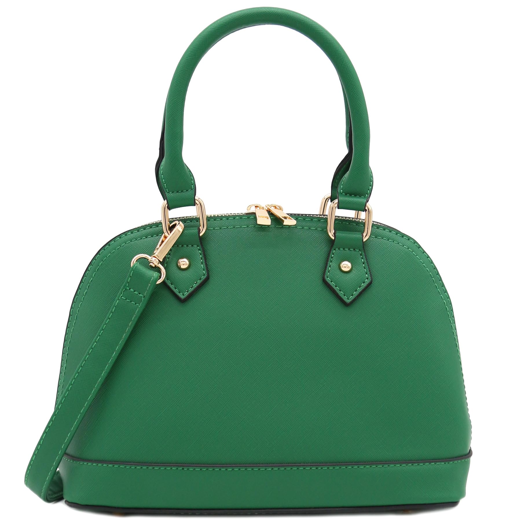 Zip-Around Saffiano Classic Dome Satchel