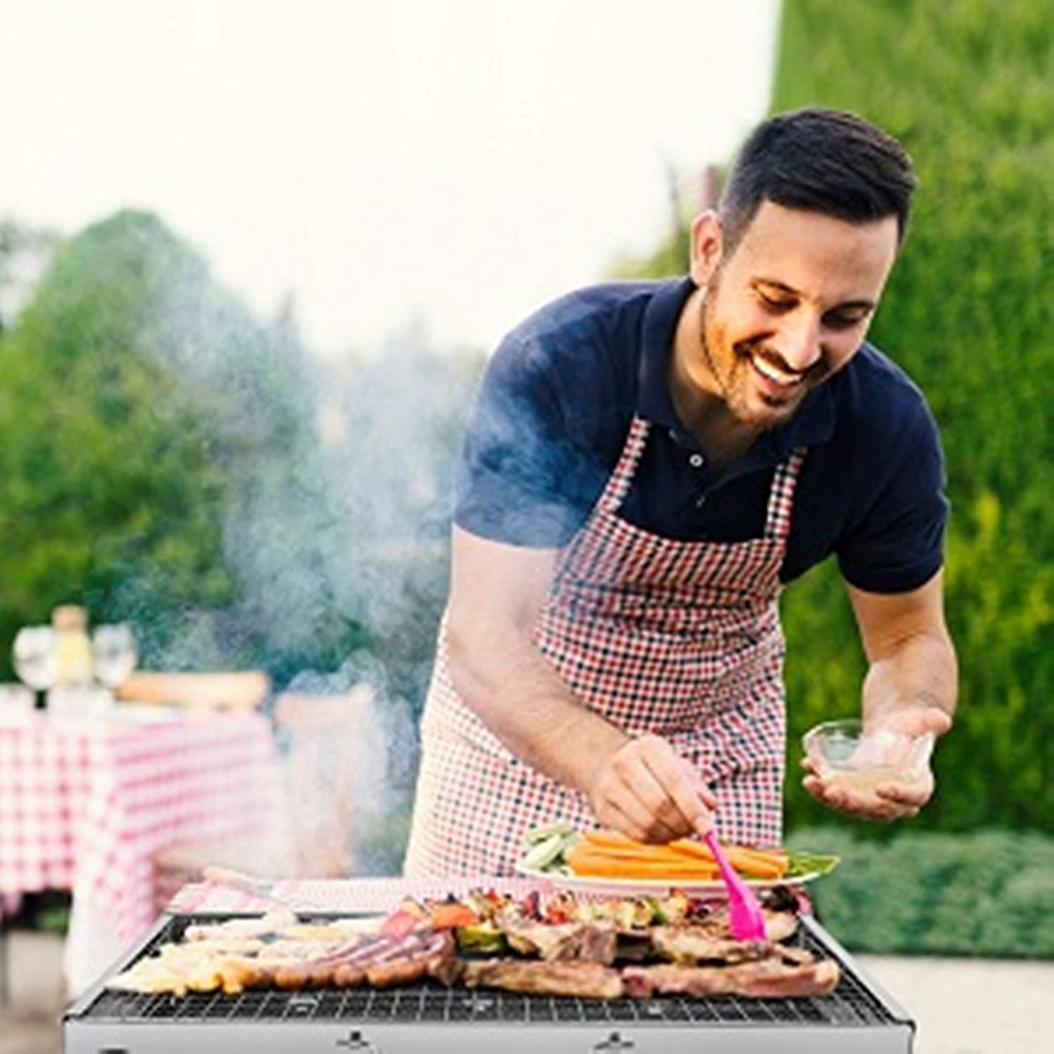 Barbecue à Charbon de Bois - [973] - Pliable Portable en Acier