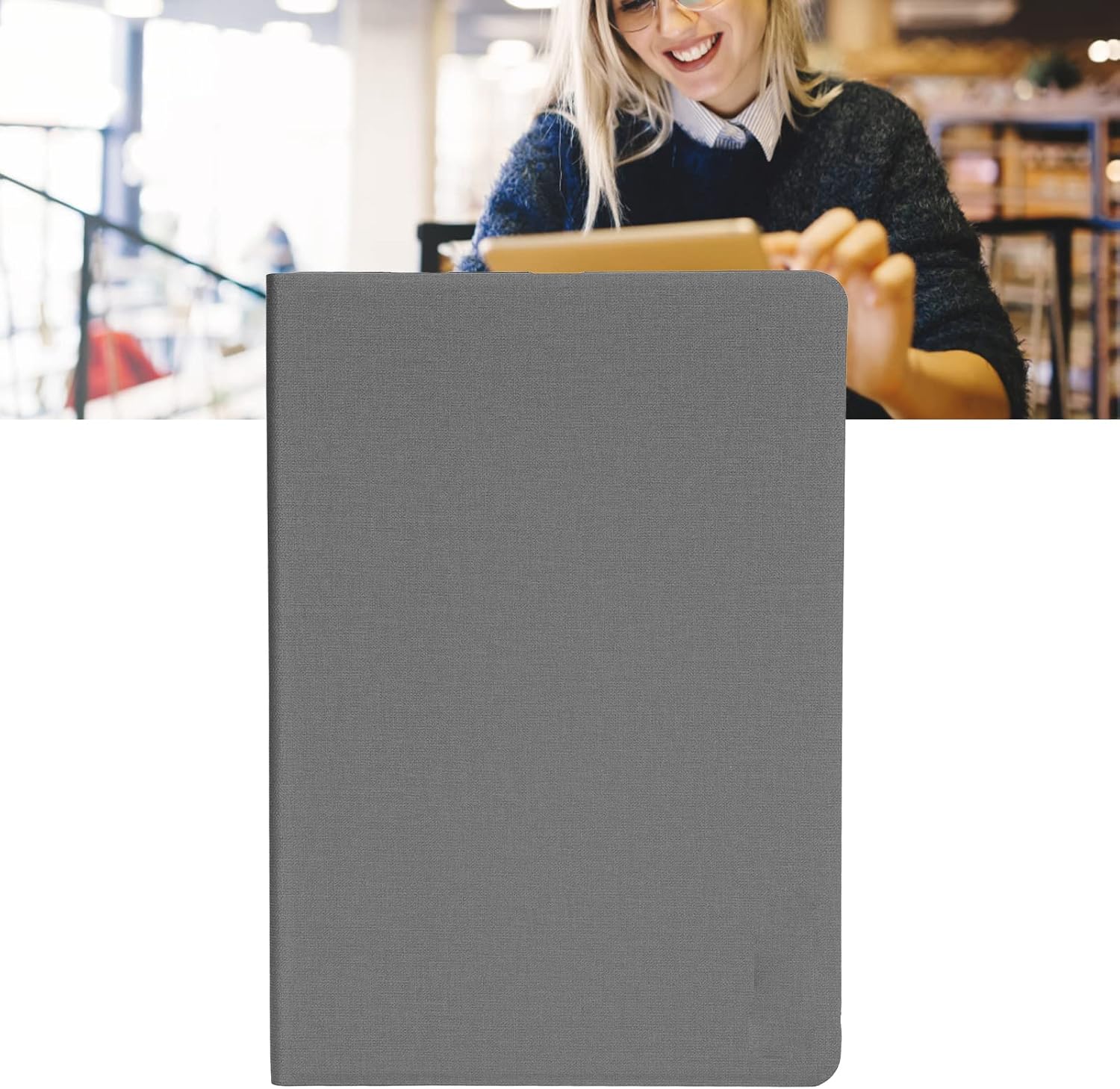 Acogedor Tablet Case 10.5 Inch for Alldocube X Game, PU+TPU Leather Protective Case with Foldable Stand, 10.5 Inch Tablet Case(Grey) image 4
