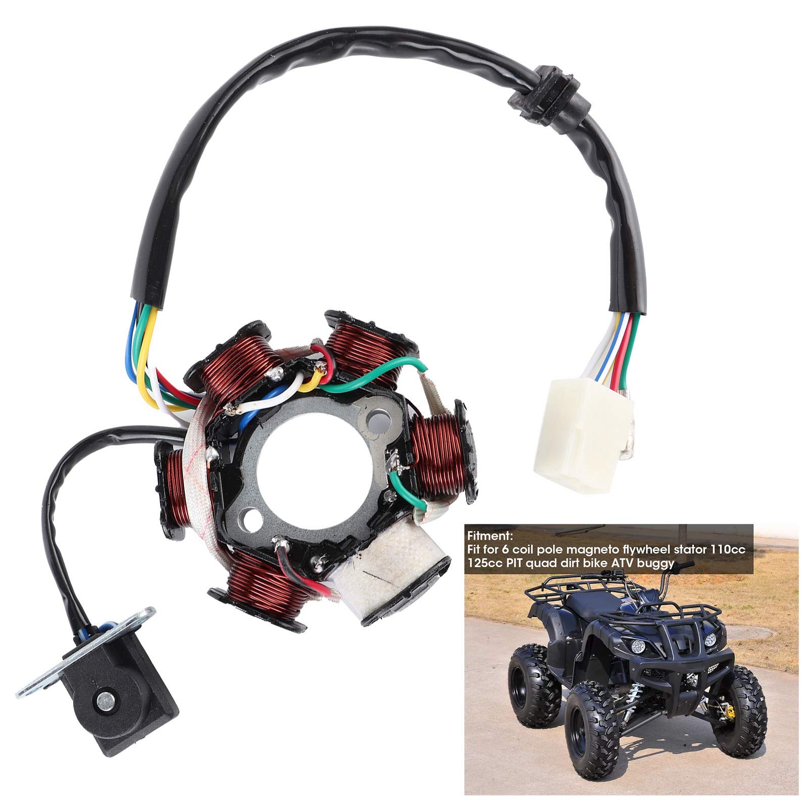 Cewka stojana Magneto na 6 cewek Stojan koła zamachowego Magneto Pit Quad Dirt Bike ATV