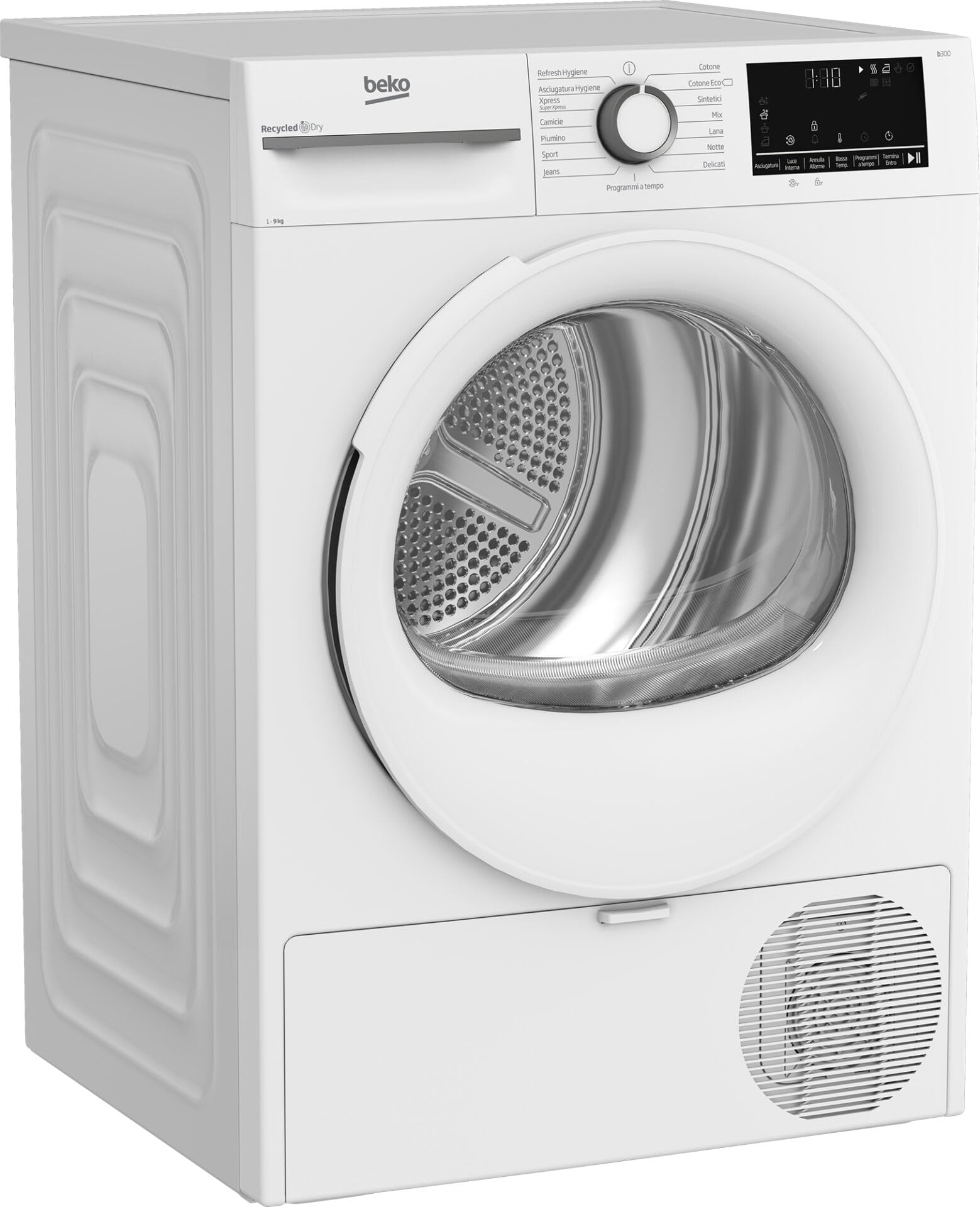 Asciugatrice Beko BMT491WI Capacità 9 Kg Motore Inverter Classe Energetica A+++