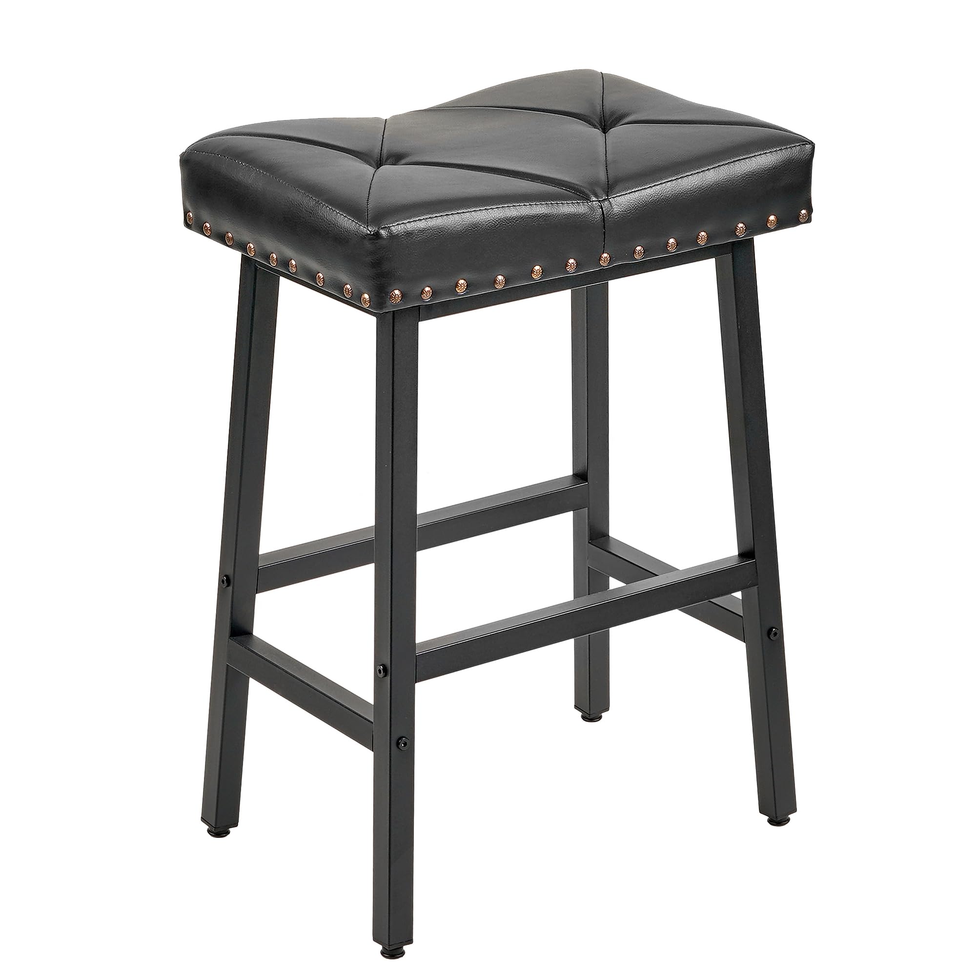 Amazon｜VECELO カウンターチェア 幅44×奥行31×高さ64cm PUレザー