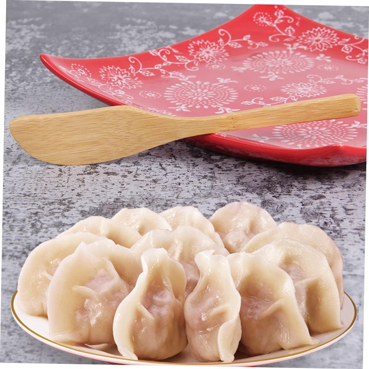 10 Pcs Bamboo Dumpling Filling Spoon for Dough Circle Cutting