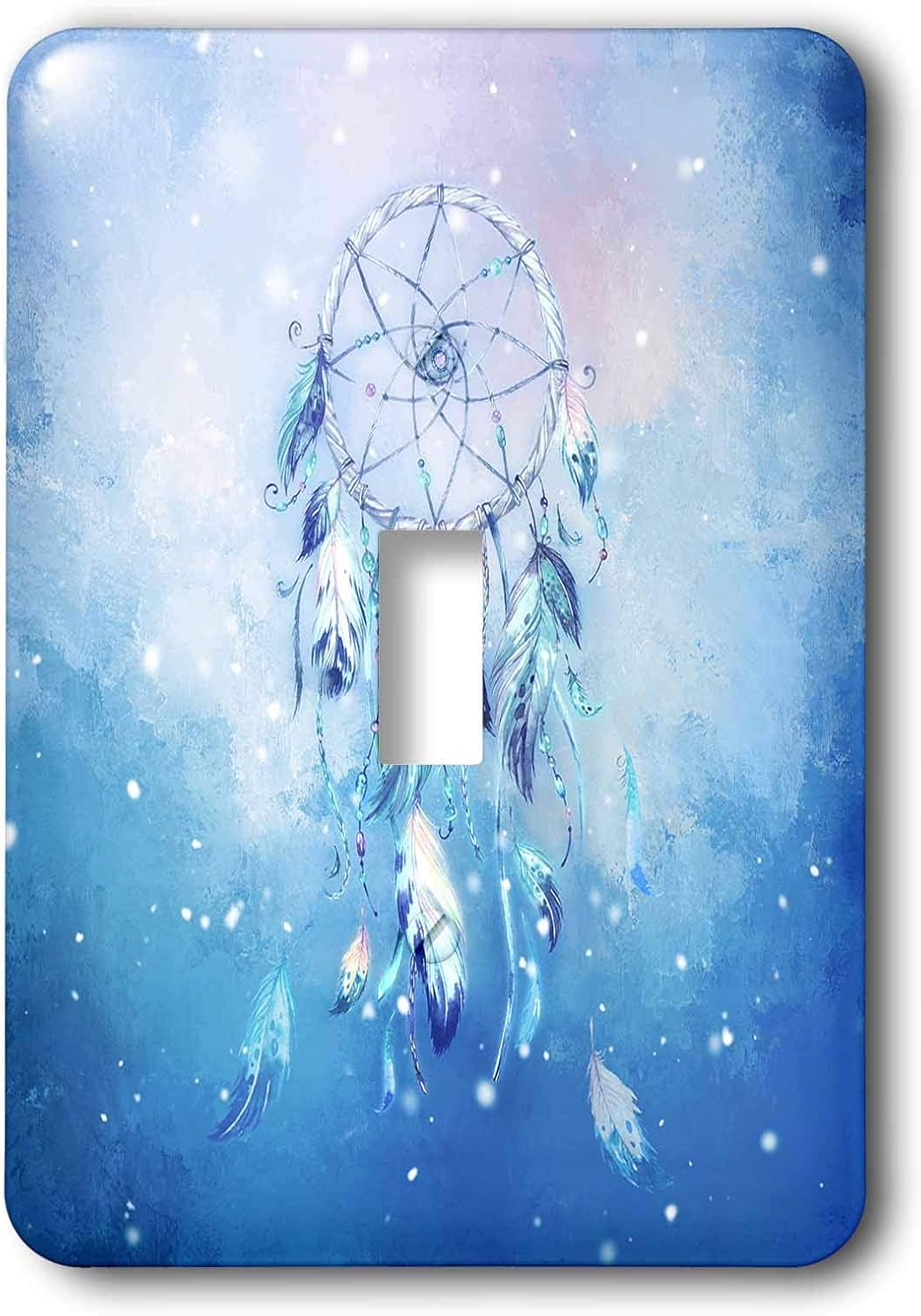 3dRose A wonderful dream catcher in blue single toggle switch