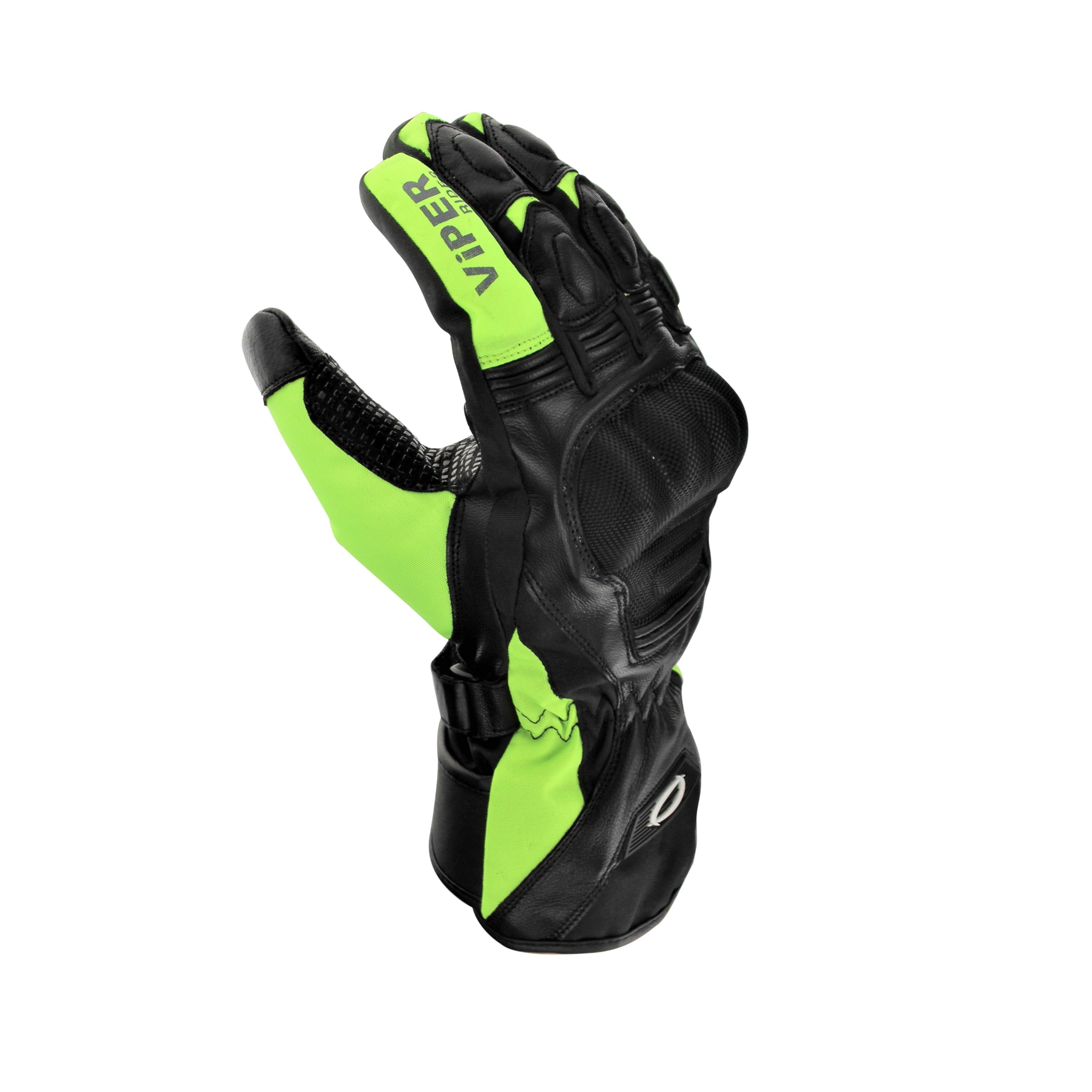 ViPER Axis-8 Gants de moto pour homme et femme – Gants de moto imperméables en cuir de qualité supérieure avec protection CE pour les mains pour le sport, la course sur route et l'équitation