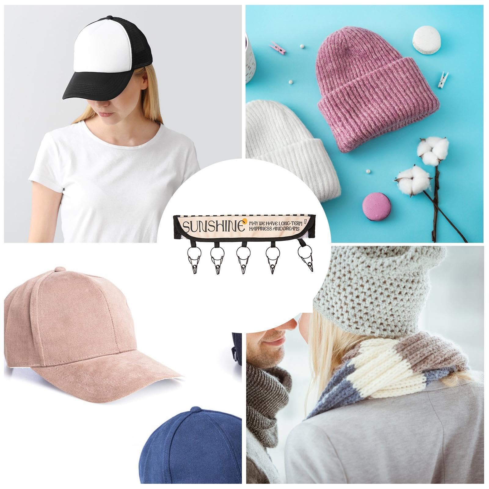 Ganci Per Cappelli Yesaler 12 Pezzi - Autoadesivi, Senza Perforazione, Per Parete O Porta - Foto 9